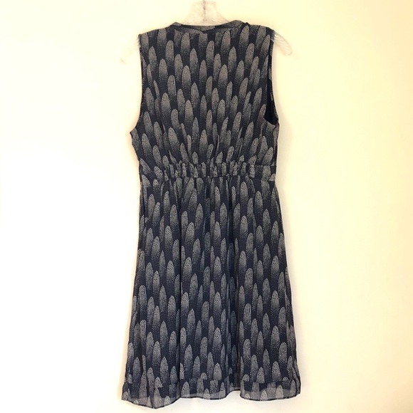 I <3 Ronson Navy Sleeveless Ruffle Front Dress - Picture 3 of 10
